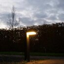 LEDs light Solar Pole-Licht Wegeleuchte Schwarz IP44 3,3W 600lm Warmweiß 2700K Bewegungsmelder