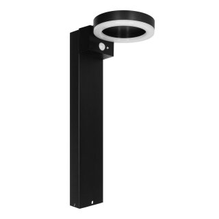 LEDs light Solar Pole-Licht Wegeleuchte Schwarz IP44 6W 600lm Warmweiß 2700K Bewegungsmelder