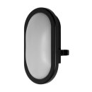 Ledvance LED Außenleuchte Wandlampe Bulkhead Oval Schwarz IP54 11W 840lm Neutralweiß 4000K