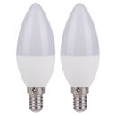 2 x LED Kerzenform C37 3W = 25W E14 matt 250lm...