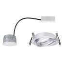 Paulmann LED Coin Einbauleuchte Alu gedreht rund IP23 7W 380lm Modul warmweiß 2700K dimmbar