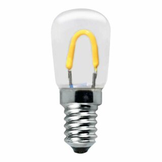 Merkur LED Curved Filament T22 Röhre 1W = 15W E14 klar 90lm warmweiß 2700K