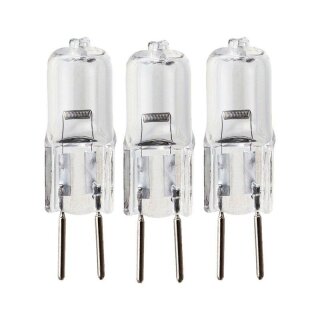 3 x Merkur Halogen Stiftsockellampen 35W GY6,35 12V klar warmweiß dimmbar