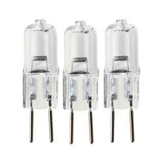 3 x Merkur Halogen Stiftsockellampen 50W GY6,35 900lm 12V klar warmweiß dimmbar