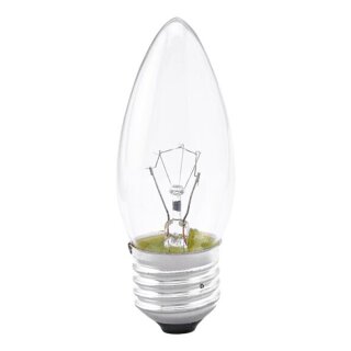 Merkur Glühbirne Kerze 40W E27 klar 410lm Glühlampe warmweiß 2700K dimmbar