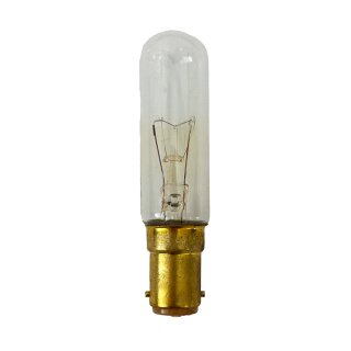 Merkur Glühbirne T20 Röhre 25W B15d klar 24V Glühlampe warmweiß dimmbar Sonderspannung