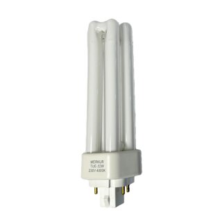 Merkur Kompaktleuchtstofflampe Röhre 32W GX24q-3 4Pin 840 neutralweiß 4000K