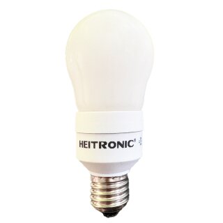 Heitronic Energiesparlampe Birne 11W E27 450lm warmweiß 2700K