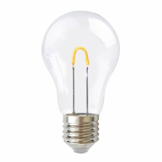 Merkur LED Curved Filament A60 Birne 1W = 13W E27 klar 90lm warmweiß 2700K