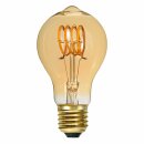 Star Trading LED Spiral Filament A60 Birne 2W E27 Gold 80lm extra warmweiß 2000K DIMMBAR