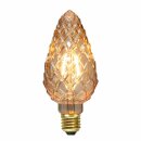 Star Trading LED Filament Kerze Tannenzapfen 2,3W E14 Gold 130lm extra warmweiß 2100K DIMMBAR