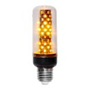 Star Trading LED Röhre T40 3,5W E27 klar 105lm extra warmweiß 1800K Flame Feuer Gravity Sensor