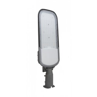 Spectrum LED Industrieleuchte Straßenleuchte Streetos 2 Grau IP65 150W 21000lm Neutralweiß 4000K 145°/75° Dämmerungssensor