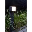 Lutec LED Außenleuchte Cuba Anthrazit IP54 12W 600lm Warmweiß 3000K schwenkbar + Steckdose