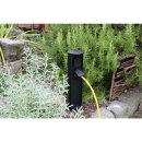 Eco-Light Energiesäule 2-fach Gartensteckdose IP44 Anthrazit Aluminium rostfrei