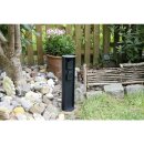 Eco-Light Energiesäule 2-fach Gartensteckdose IP44 Anthrazit Aluminium rostfrei