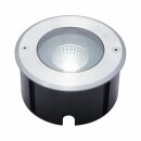 Lutec LED Bodeneinbauleuchte Denver Edelstahl Ø14cm IP67 12W 1030lm neutralweiß 4000K