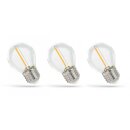 3 x Spectrum LED Filament P45 Tropfen 1W E27 klar 60lm...