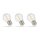 12 x Spectrum LED Filament P45 Tropfen 1W E27 klar 60lm warmweiß 2700K