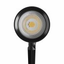 Spectrum LED Außenleuchte Gartenleuchte Erdspieß Flori Ligero Schwarz IP65 6W 600lm Tageslicht 6000K kaltweiß 40°