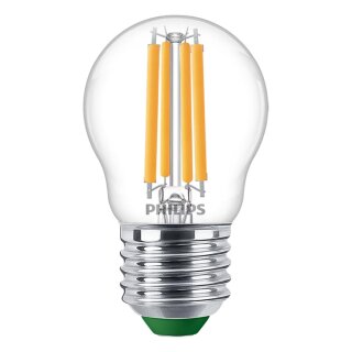 Philips LED Filament Tropfen 2,3W = 40W E27 klar 485lm warmweiß 2700K ultra effizient