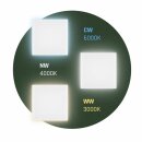 Spectrum LED Außenleuchte Wandleuchte Scatollo Weiß 10x10cm IP54 5W 650lm CCT 3000K/4000K/6000K