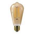 Philips LED Filament ST64 Edison 3,1W = 25W E27 gold...