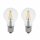 2 x I-Glow LED Filament A60 Birnen 7W = 60W E27 klar 806lm warmweiß 2700K