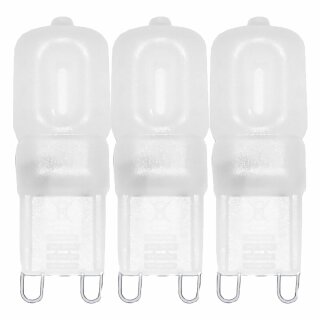 3 x Müller-Licht LED Stiftsockellampen 2,5W = 19W G9 matt 180lm Warmweiß 2700K