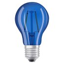 Casaya LED Filament Leuchtmittel A60 Birne 2W E27 klar Blau