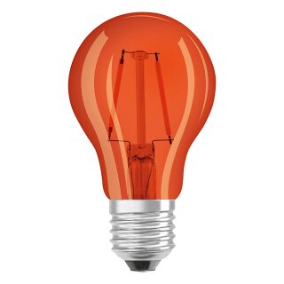 Casaya LED Filament Leuchtmittel A60 Birne 2W E27 klar Orange