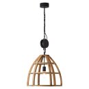 Brilliant Pendelleuchte Matrix Nature Antik Holz Schwarz...