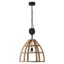 Brilliant Pendelleuchte Matrix Nature Antik Holz Schwarz...