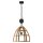 Brilliant Pendelleuchte Matrix Nature Antik Holz Schwarz Korund Ø47cm max. 60W E27 kürzbar