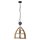 Brilliant Pendelleuchte Matrix Nature Antik Holz Schwarz Korund Ø47cm max. 60W E27 kürzbar