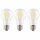 3 x I-Glow LED Filament A60 Birnen 4W = 40W E27 klar 470lm Warmweiß 2700K