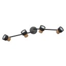 Ledvance LED Deckenleuchte Decor Spot Kork Schwarz 4 x...