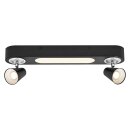 Ledvance LED Deckenleuchte Wandlampe Decor 2 Spot Neptune Schwarz 20W 1630lm Warmweiß 3000K schwenkbar