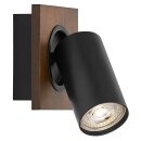 Ledvance LED Deckenleuchte Wandlampe Mercury Holz Schwarz...