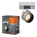 Ledvance LED Deckenleuchte Decor Spot Jupiter Silber 5,8W 500lm Warmweiß 3000K schwenkbar