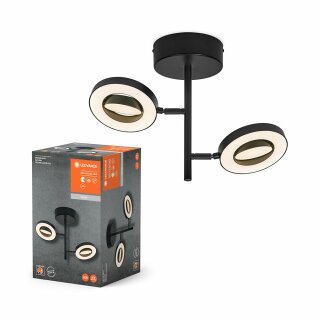 Ledvance LED Deckenleuchte Strahler Spot Saturn Schwarz 21W 2180lm 3000K/4200K/6500K CLICK-CCT