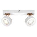 Ledvance LED Deckenleuchte Wandlampe Decor 2 Spot Pluto Weiß 9,6W 900lm Warmweiß 3000K schwenkbar