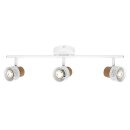 Ledvance LED Deckenleuchte Decor Spot Kork Weiß 3 x 3,4W GU10 690lm Warmweiß 2700K Ra>90 Dimmbar