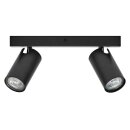 Ledvance LED Deckenleuchte Wandlampe Spot Octagon Schwarz 6,8W GU10 460lm Warmweiß 2700K