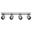 Ledvance LED Deckenleuchte Decor Spot Jupiter Silber 4 x 5,5W 2000lm Warmweiß 3000K schwenkbar