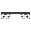 Ledvance LED Deckenleuchte Wandlampe Decor 4 Spot Neptune Schwarz 27W 2570lm Warmweiß 3000K schwenkbar