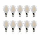 10 x Merkur LED Filament Tropfen 4W = 36W E14 matt 390lm...