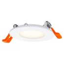 Ledvance LED Einbaupanel Downlight Slim Ø85mm Weiß 4,5W 480lm Warmweiß 3000K