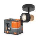 Ledvance LED Deckenleuchte Decor Spot Cork Schwarz 3,4W...