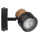 Ledvance LED Deckenleuchte Decor Spot Cork Schwarz 3,4W GU10 230lm Warmweiß 2700K Ra>90 Dimmbar